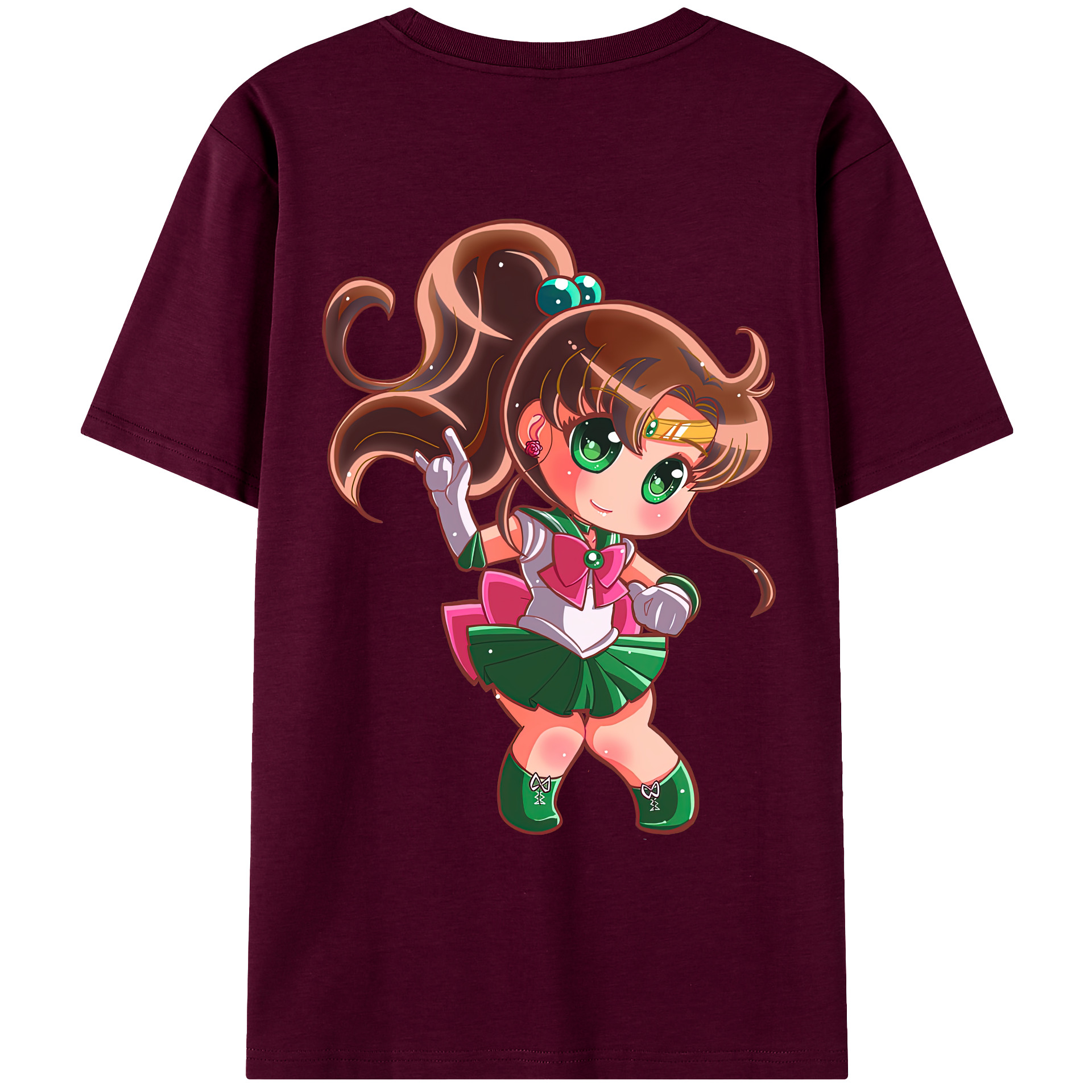 （画像用） 美少女戦士セーラームーン 木野 まこと きの まこと Sailor Moon Kino Makoto （セーラージュピター；Sailor Jupiter） レディース半袖Tシャツ(バックプリント)